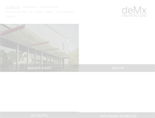 Tablet Screenshot of demxarchitecture.com